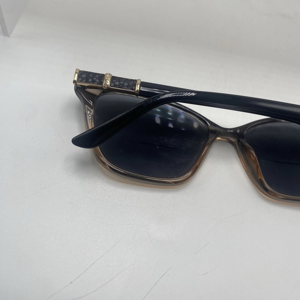 Badgley Mischka Sunglasses Women FRAME ONLY Cat Eye Black Brown 649 - Picture 6 of 15